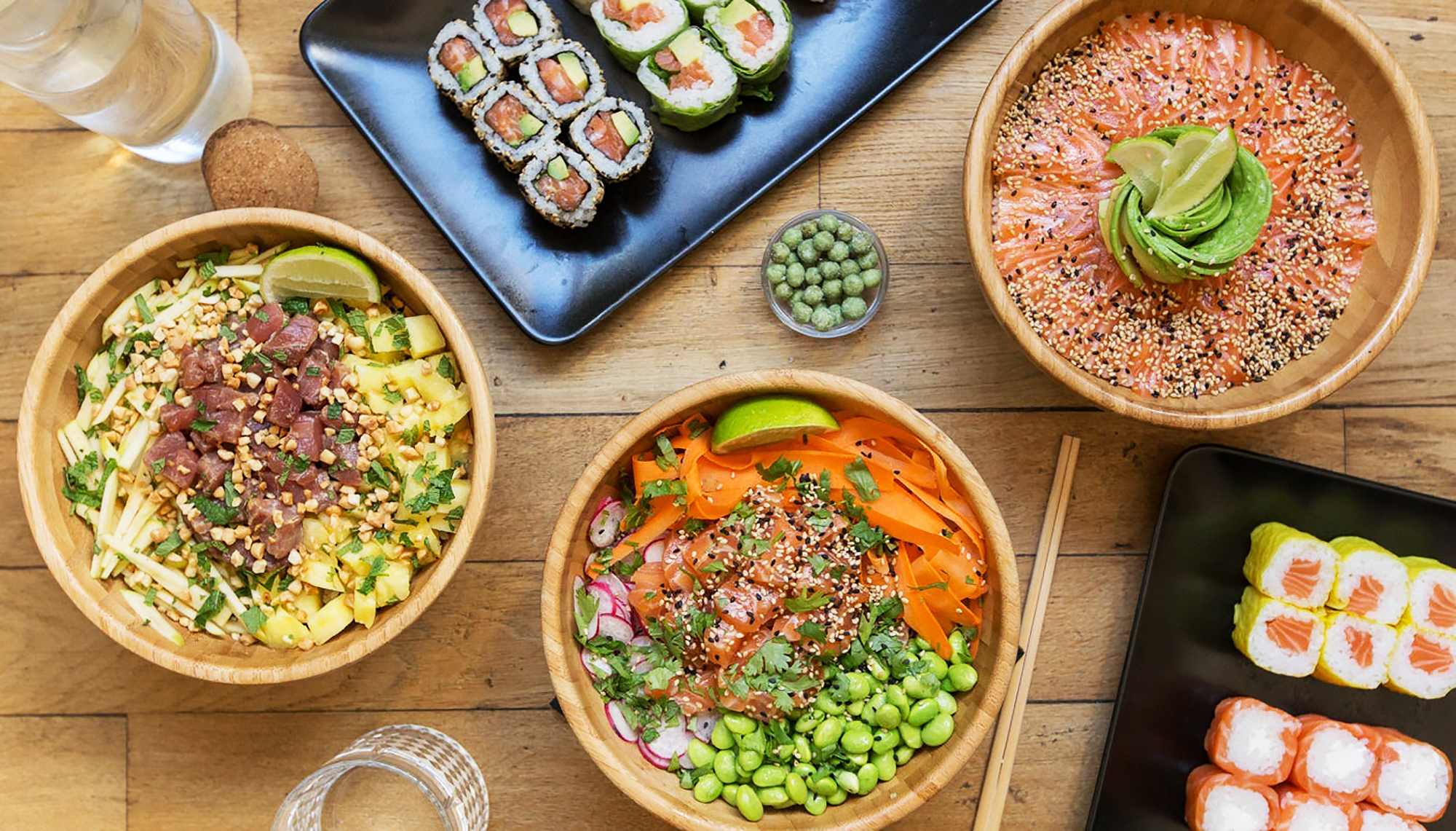 Poke bowls, makis et sashimis Sushi Pacha